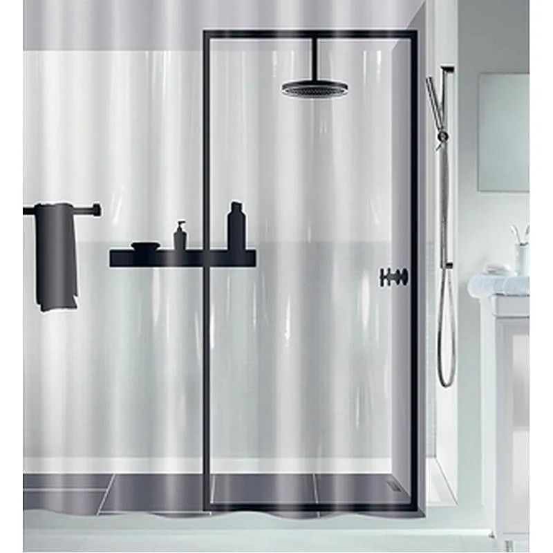 Compra CORTINA BAÑO ILLUSION 180 X 200 CM SPIRELLA 1020588 al mejor precio