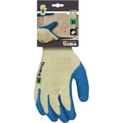 Compra GUANTE POLIESTER / ALGODON RECUBIERTO LATEX RUGOSO TALLA 8 JUBA H5300/8 al mejor precio