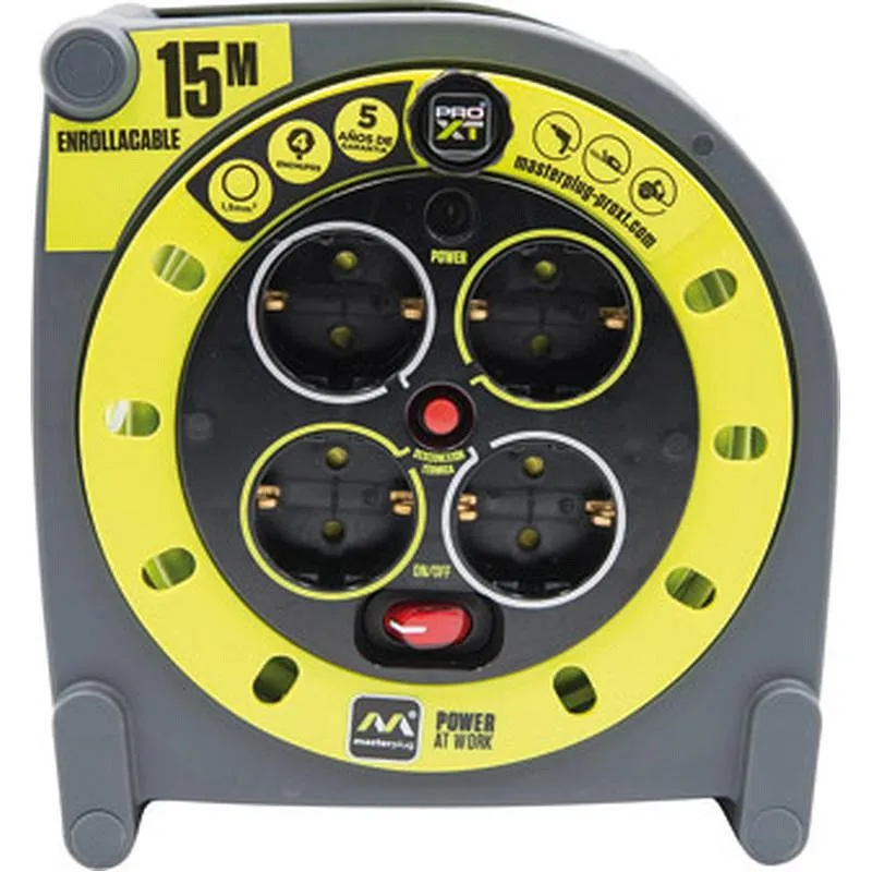 Compra ENROLLACABLES CASSETE H05VV-F 1.5 MM2 15 MT LUCECO HME15164SL-PX al mejor precio