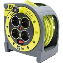 Compra ENROLLACABLES CASSETE H05VV-F 1.5 MM2 15 MT LUCECO HME15164SL-PX al mejor precio