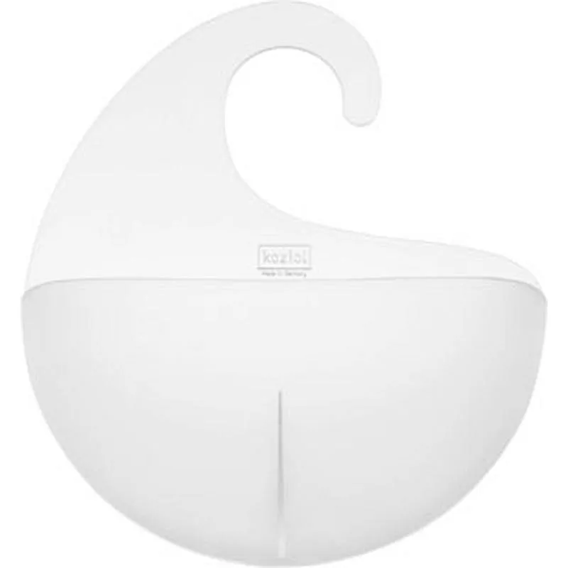 Compra ORGANIZADOR CESTA BAÑO LAGRIMA ENCAJABLE SURF XL 27 X 31,5 X 8 CM - TRANSPARENTE KOZIOL 2846535 al mejor precio
