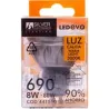 Compra BOMBILLA LED DICROICA GU10 LUZ CALIDA 690LM 8W SILVER 441510 al mejor precio