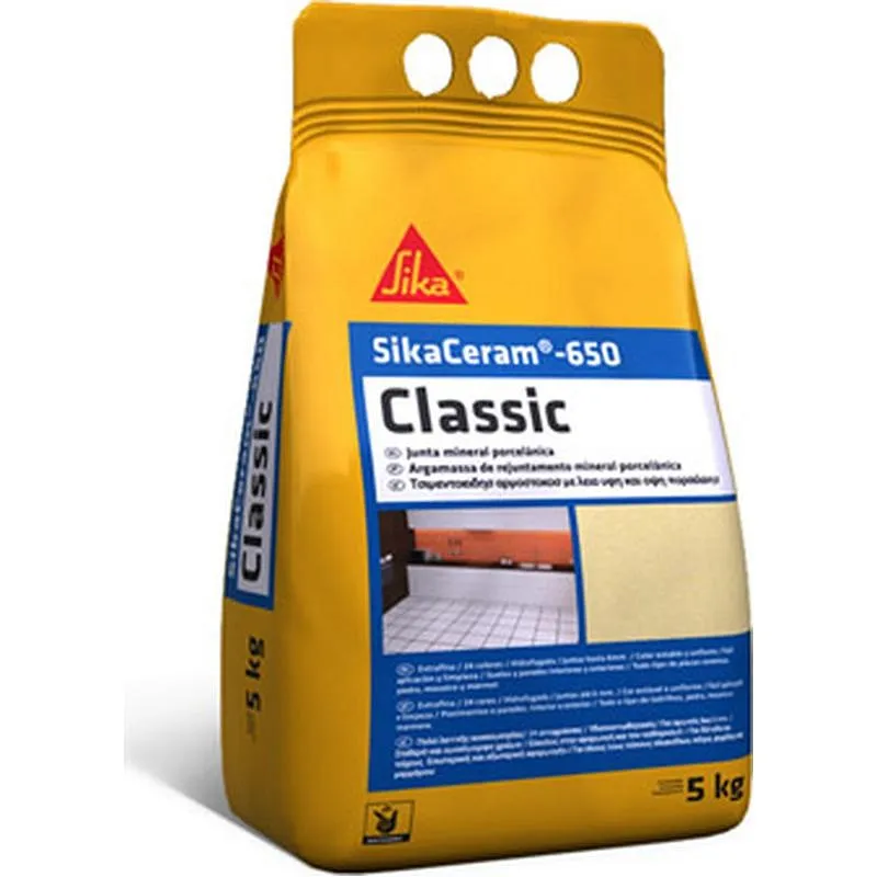 Compra LECHADA JUNTAS SIKACERAM 650 CLASSIC C20 5 KG NEGRO SIKA 644161 al mejor precio