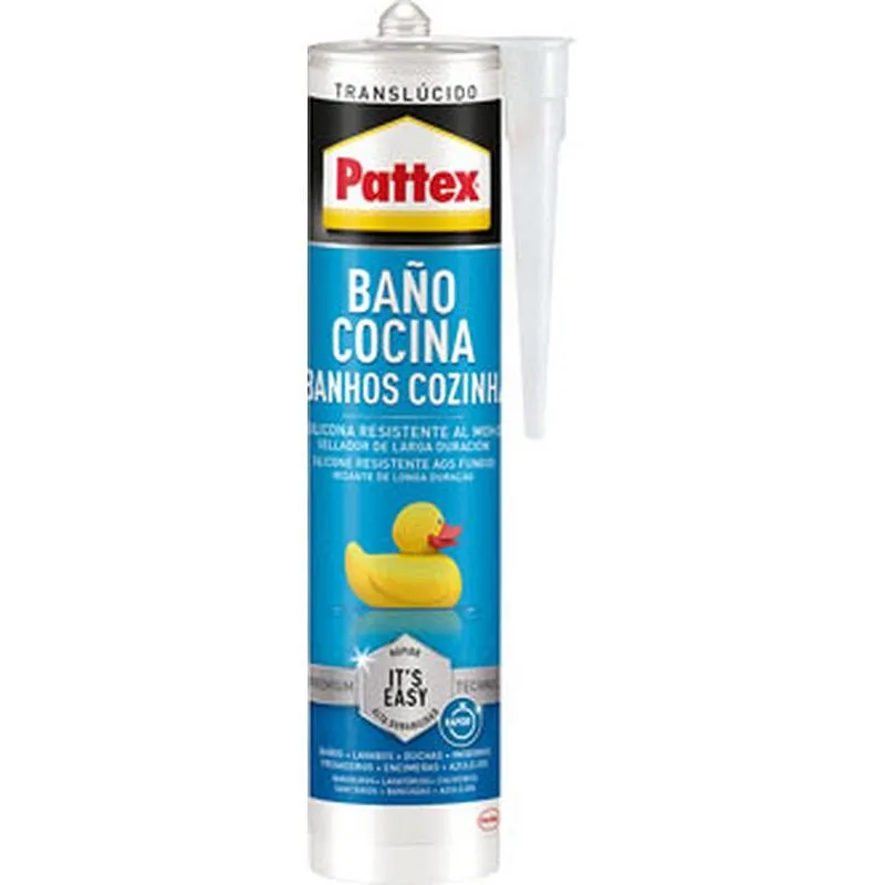 Compra SILICONA BAÑO Y COCINA ES FACIL 280 ML TRANSPARENTE PATTEX 2922492 al mejor precio
