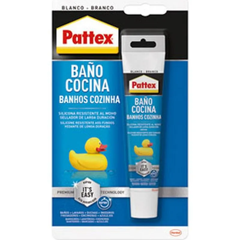 Compra SILICONA BAÑO Y COCINA ES FACIL 50 ML BLANCO PATTEX 2946805 al mejor precio
