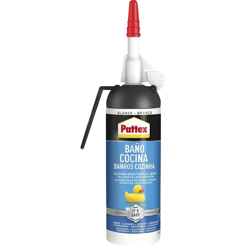Compra SILICONA BAÑO Y COCINA ES FACIL 100 ML BLANCO PATTEX 2669070 al mejor precio