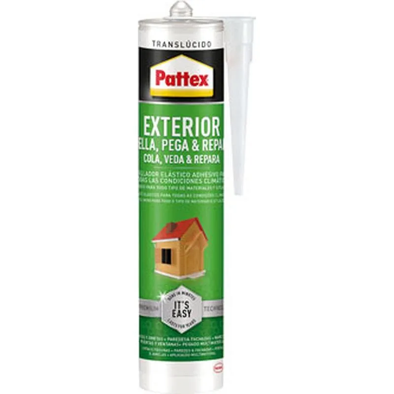 Compra ADHESIVO SELLADOR EXTERIOR ES FACIL 280 ML TRANSPARENTE PATTEX 2646471 al mejor precio
