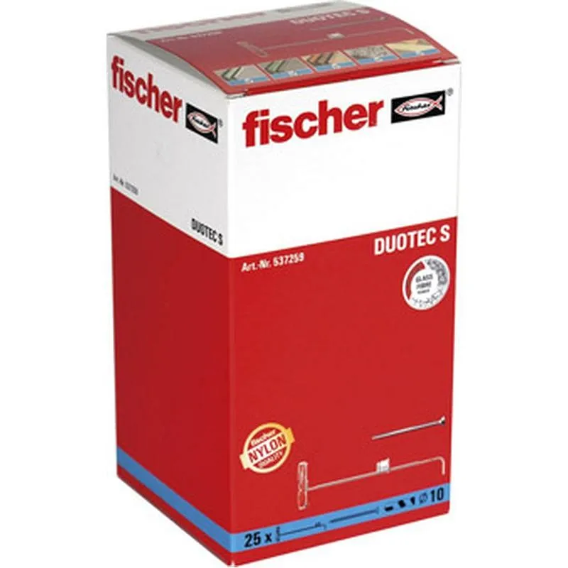 Compra TACO PLADUR DUOTEC CON TORNILLO 25 UDS 10 S - 25C FISCHER 537259 al mejor precio
