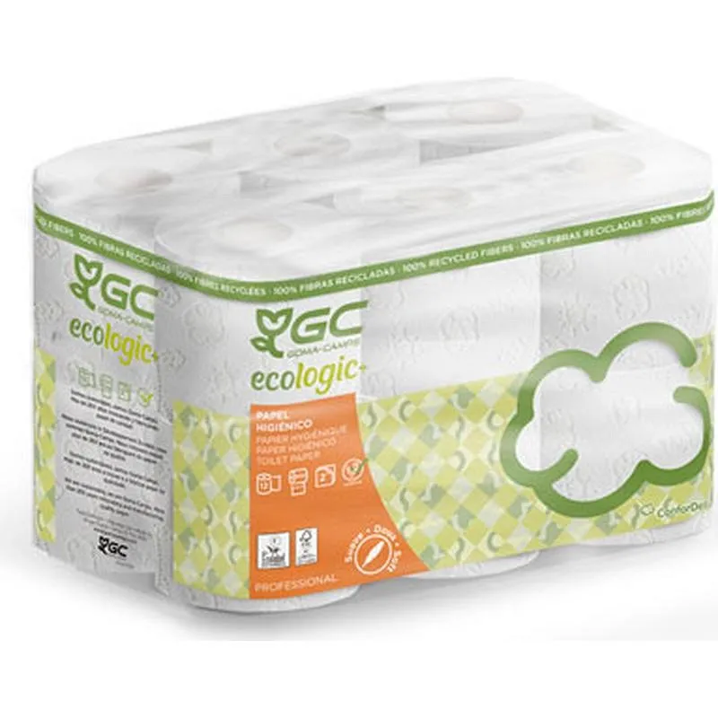 Compra PAPEL HIGIENICO DOMESTICO 22,4 M (12 ROLLOS) 2 CAPAS RECICLADO GC ECO H263393 al mejor precio