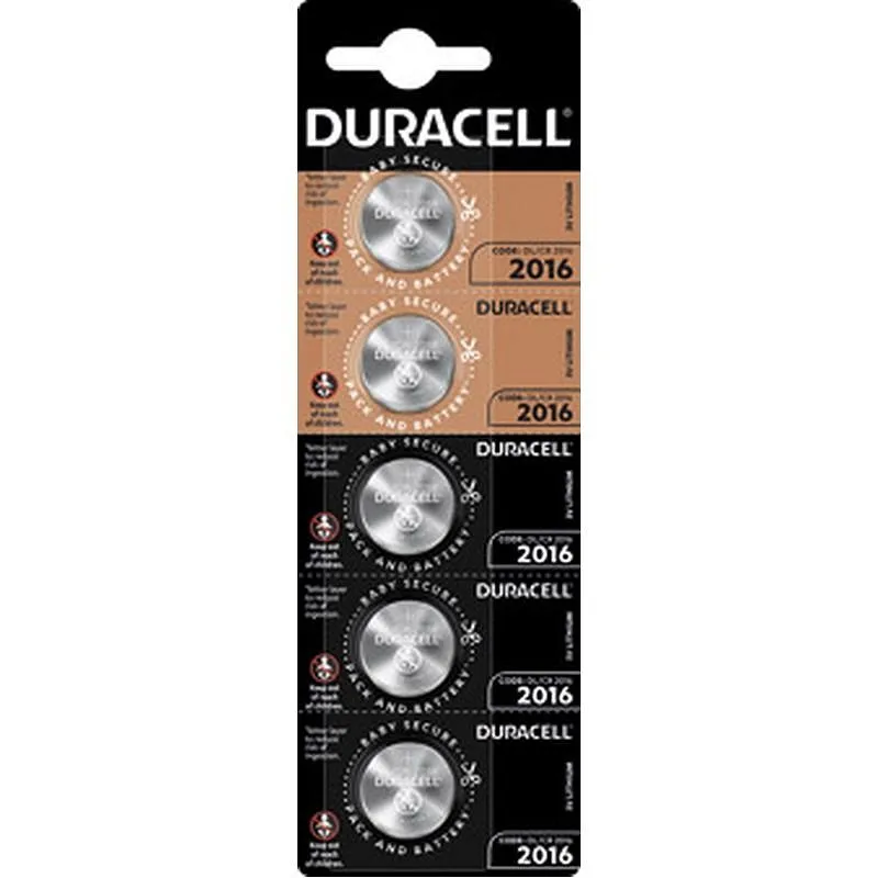 Compra PILA BOTON LITIO DL 2016 HSDC 5 UNIDADES DURACELL 5000394072022 al mejor precio