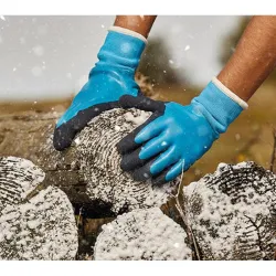 Compra GUANTE POLIESTER DOBLE RECUBRIMIENTO LATEX FEEL & GRIP INVIERNO TALLA 7 JUBA H259WT/7 al mejor precio