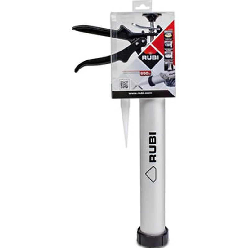 Compra PISTOLA APLICADOR TUBULAR MORTERO JUNTAS 650 CC RUBI 65990 al mejor precio