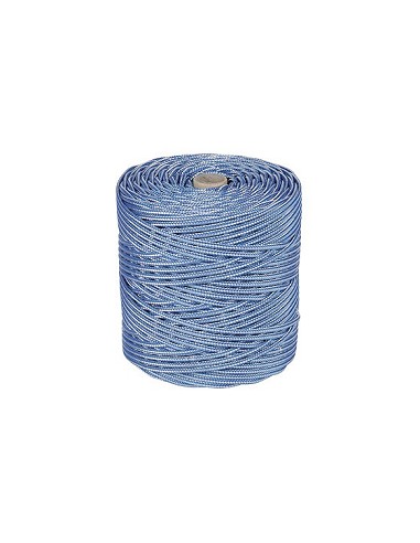 Compra Cordon polipropileno alma texturada diámetro 4 mm 200 mt azul/blanco ROMBULL 424007001024 al mejor precio