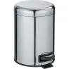 Compra CUBO BAÑO CON PEDAL INOX BRILLANTE 5 L WENKO 24680100 al mejor precio
