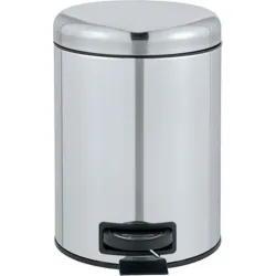 Compra CUBO BAÑO CON PEDAL INOX BRILLANTE 5 L WENKO 24680100 al mejor precio