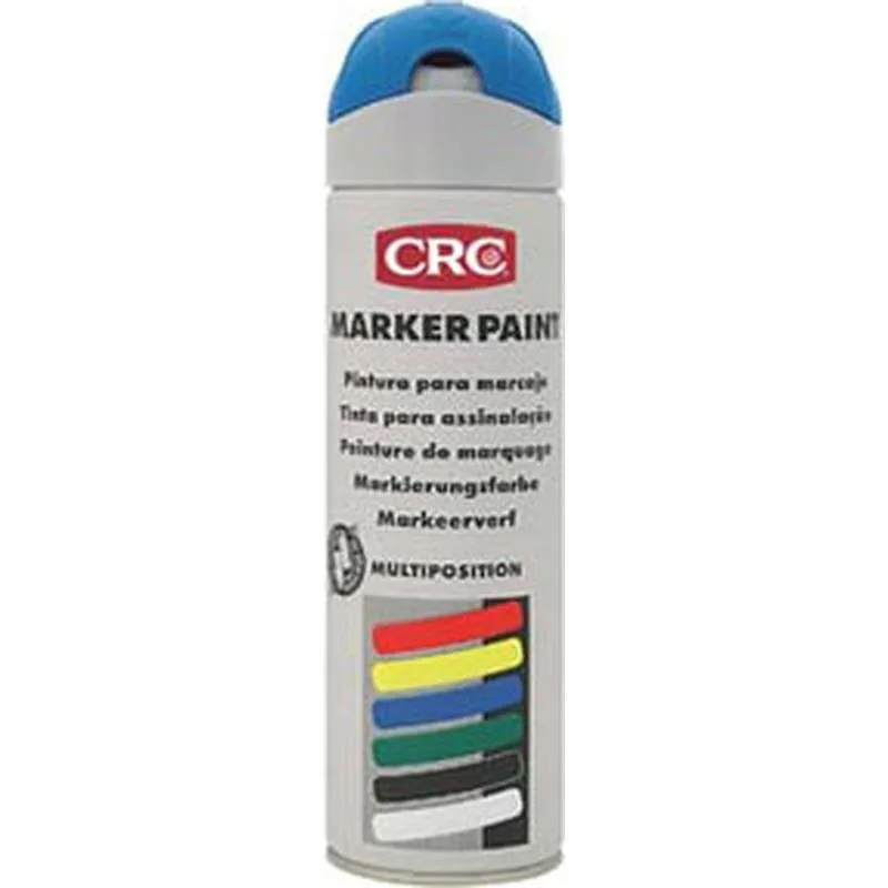 Compra MARCADOR DE PINTURA PARA OBRAS MARKERPAINT 500 ML AZUL CRC 10160-AA al mejor precio