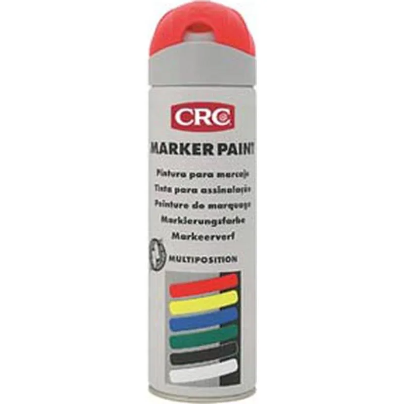 Compra MARCADOR DE PINTURA PARA OBRAS MARKERPAINT 500 ML ROJO FLUO CRC 10155-AA al mejor precio