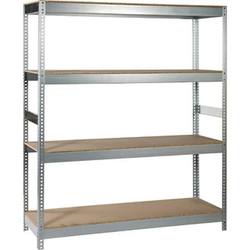 Compra ESTANTERIA METAL GALVANIZADO 4 ESTANTES MADERA SIN TORNILLOS 190 X 150 X 60 CM IRONSIDE 102600 al mejor precio