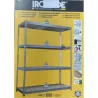 Compra ESTANTERIA METAL GALVANIZADO 4 ESTANTES MADERA SIN TORNILLOS 190 X 150 X 60 CM IRONSIDE 102600 al mejor precio
