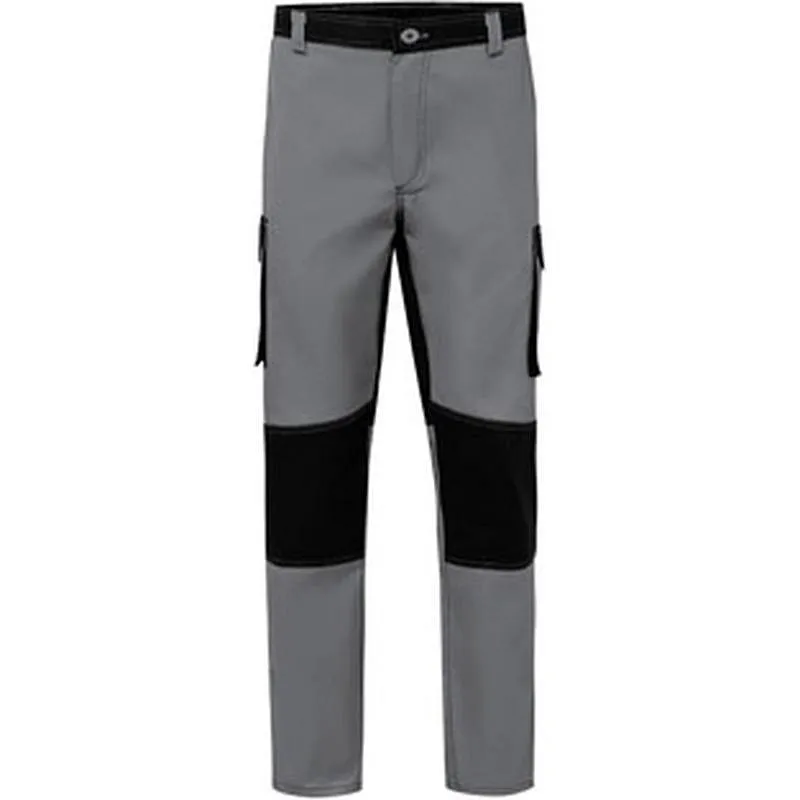 Compra PANTALON POLIESTER / ALGODON 240 GR SOLID MATCH GRIS / NEGRO TALLA 40 VELILLA 103020B 8/0 40 al mejor precio