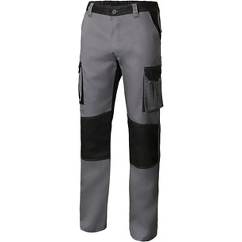 Compra PANTALON POLIESTER / ALGODON 240 GR SOLID MATCH GRIS / NEGRO TALLA 48 VELILLA 103020B 8/0 48 al mejor precio