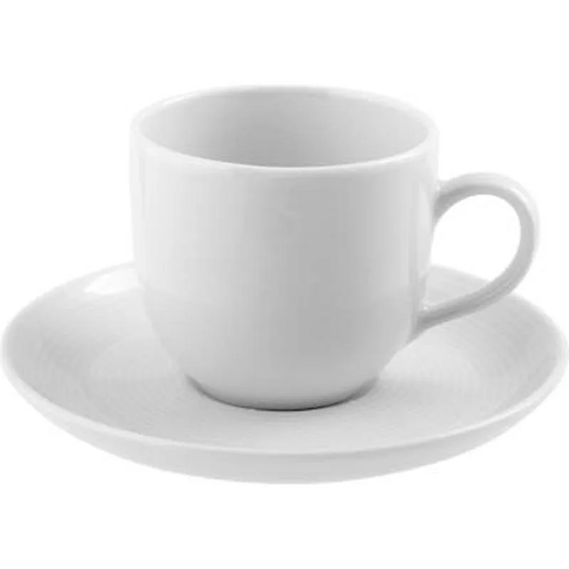 Compra TAZA CAFE CON PLATO PORCELANA GRABADO BLANCO NON 4470059 al mejor precio