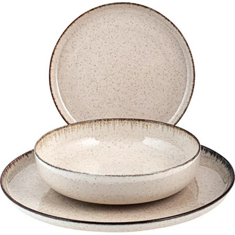 Compra VAJILLA 12 PZAS PORCELANA PEARL BEIGE NON 9000602 al mejor precio