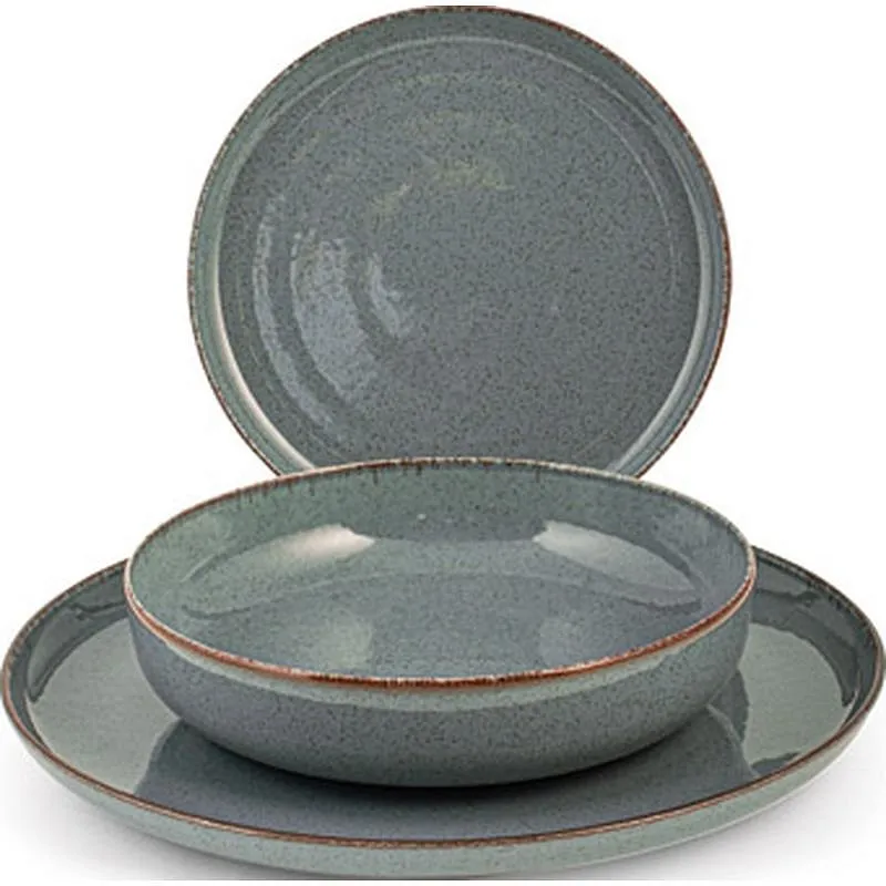 Compra VAJILLA 12 PZAS PORCELANA PEARL AZUL NON 9000617 al mejor precio