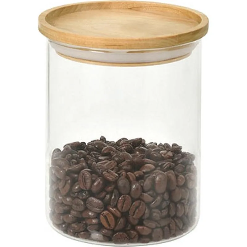 Compra BOTE APILABLE VIDRIO MADERA diametro9,5 X 12,5 CM ANDREA CC16203 al mejor precio
