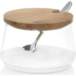 Compra AZUCARERO VIDRIO BAMBU C/CUCHARA 250 ML ANDREA MS67147 al mejor precio