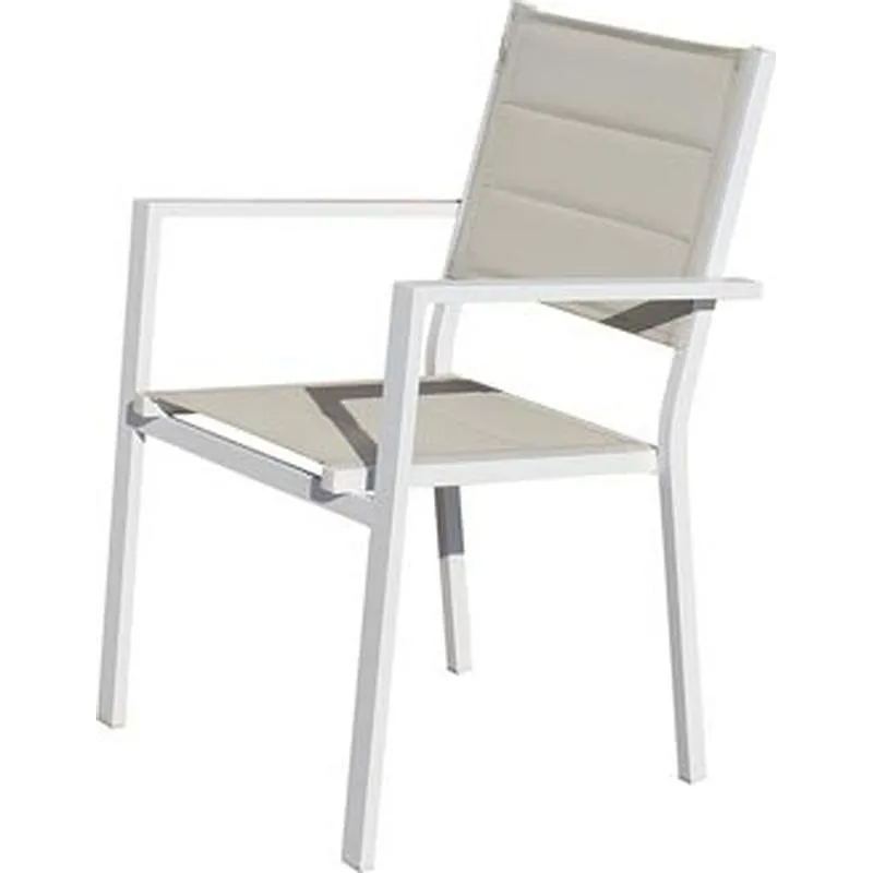 Compra SILLON ALUMINIO TEXTILENE ACOLCHADO ARGILE WHITE IMPORT 804846-WHITE al mejor precio