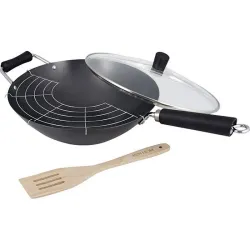 WOK ACERO SET REGALO 31 CM...