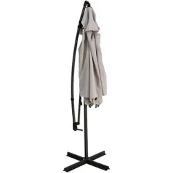 Compra PARASOL ACERO EXCENTRICO ARENA MALTA 3 M IMPORT MA-300 al mejor precio