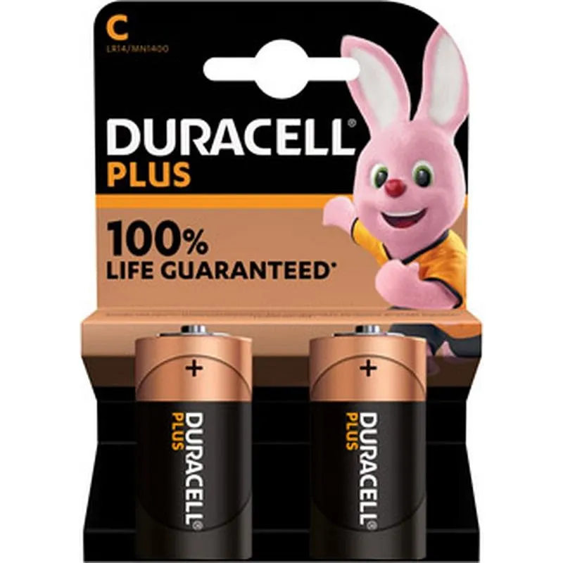 Compra PILA ALCALINA PLUS POWER LR14-C BL.2 DURACELL 5009811 al mejor precio