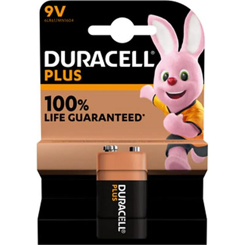 Compra PILA ALCALINA PLUS POWER 6LR61-9V BL.1 DURACELL 5009823 al mejor precio