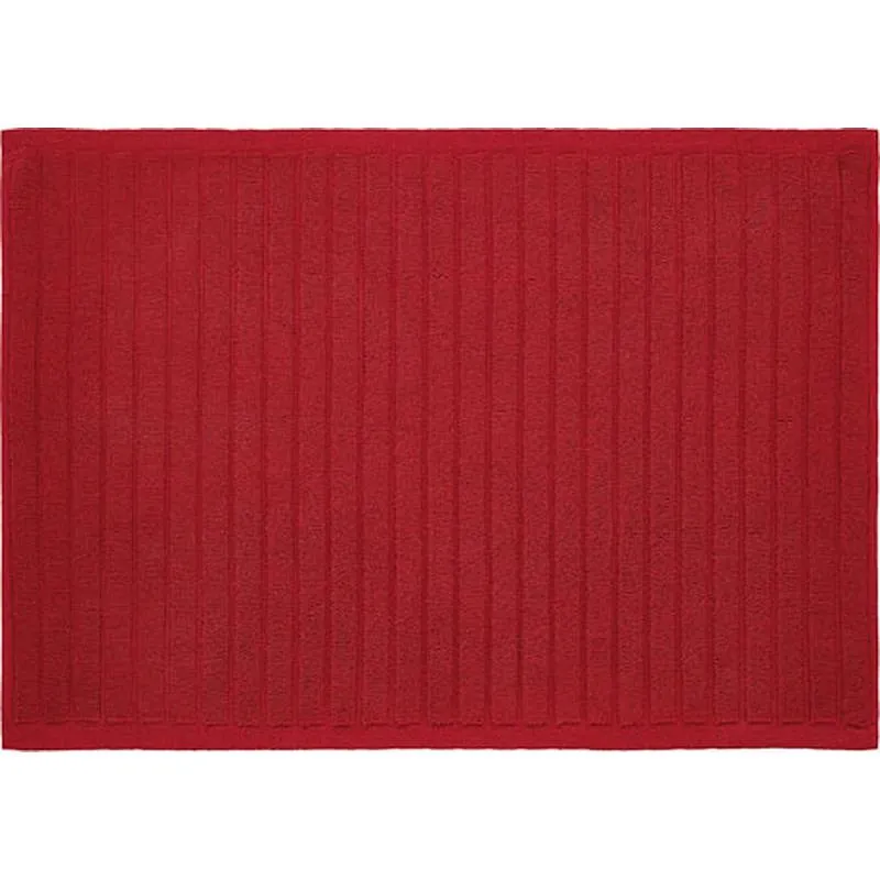 Compra ALFOMBRA DE BAÑO 45X65 CM ALGODON RIZO ROJO ATENAS 411.45X65.02 al mejor precio