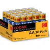 Compra PILA ALCALINA MAX LR06 AA CAJA 20 UNIDADES KODAK 30420809 al mejor precio
