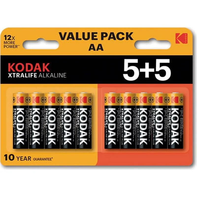 Compra PILA ALCALINA XTRALIFE LR06 AA BLISTER 5+5 KODAK 30423459 al mejor precio