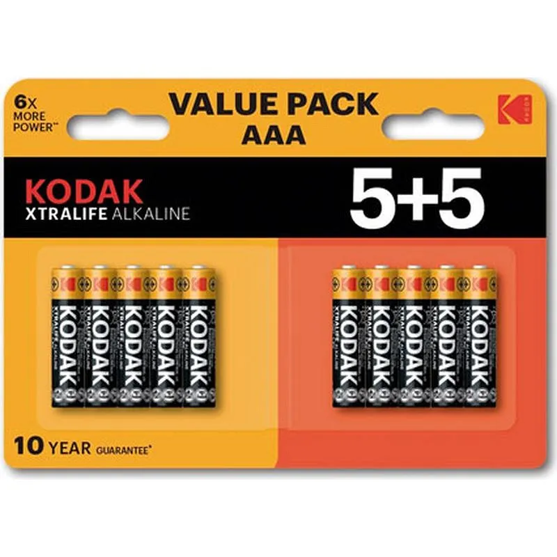 Compra PILA ALCALINA XTRALIFE LR03 AAA BLISTER 5+5 KODAK 30423466 al mejor precio