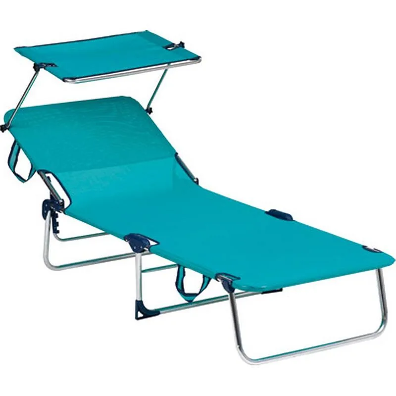 Compra CAMA PLAYA MULTIPOSICION, CON ASA, POSICIONES ESCALERILLA Y PARASOL ALUMINIO FIBRELINE AZUL ALCO 1010ALFP-0030 al mejor precio