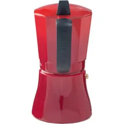 Compra CAFETERA ALUMINIO INDUCCION PETRA ROJA 6 TAZAS OROLEY 215090311 al mejor precio