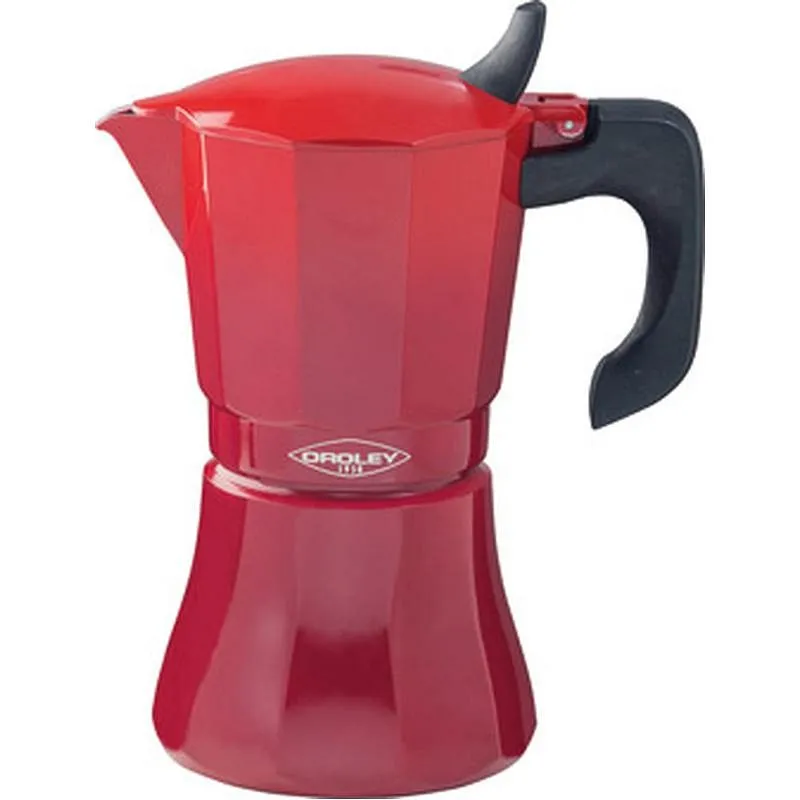 Compra CAFETERA ALUMINIO INDUCCION PETRA ROJA 9 TAZAS OROLEY 215090411 al mejor precio