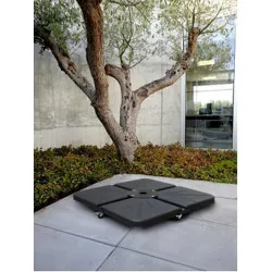 Compra PIE PARASOL EXCENTRICO 1/4 25 KG GOMO 25 BLACK IMPORT GOMO 25 BLACK al mejor precio