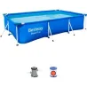 Compra PISCINA RECTANGULAR DESMONTABLE 3.300L DEPURADORA TIPO I 300X201X66CM BESTWAY 56411 al mejor precio