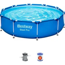 Compra PISCINA REDONDA DESMONTABLE 4.678L DEPURADORA CARTUCHO TIPO I diametro305X76CM BESTWAY 56679 al mejor precio