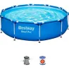 Compra PISCINA REDONDA DESMONTABLE 4.678L DEPURADORA CARTUCHO TIPO I diametro305X76CM BESTWAY 56679 al mejor precio