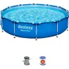 Compra PISCINA REDONDA DESMONTABLE 6.473L DEPURADORA CARTUCHO TIPO I diametro366X76CM BESTWAY 56681 al mejor precio