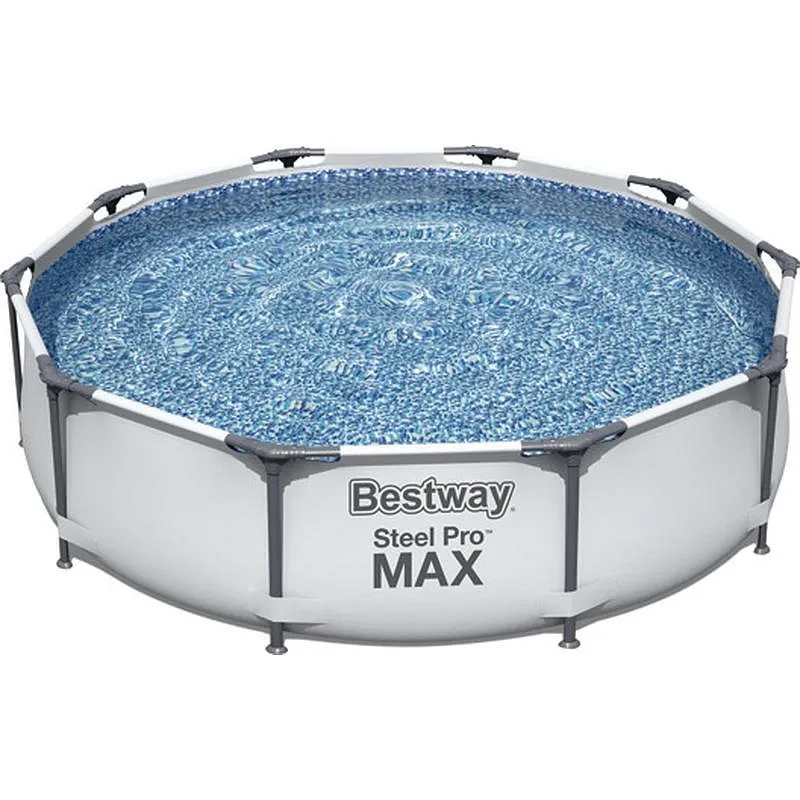 Compra PISCINA REDONDA DESMONTABLE STEEL PRO MAX 4.678 L DEPURADORA CARTUCHO TIPO I diametro305X76CM BESTWAY 56408 al mejor precio