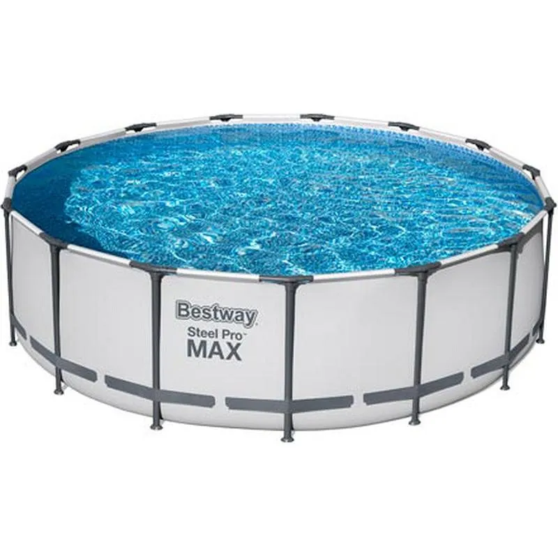 Compra PISCINA REDONDA DESMONTABLE STEEL PRO MAX 16.015 L DEPURADORA CARTUCHO TIPO II diametro457X122CM BESTWAY 56438 al mejor precio