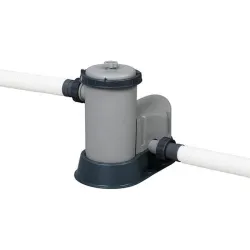 Compra PISCINA OVALADA DESMONTABLE POWER STEEL 10.949 L DEPURADORA CARTUCHO TIPO III 549X274X122CM PIEDRA BESTWAY 56716 al mejor precio